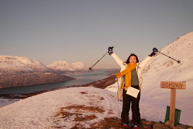 Snowshoeing With A View - Getting fitted for a winter walk