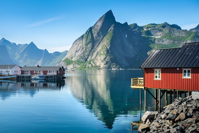 Special Summer Cruise Bus Tour of Lofoten - Sakrisøya brings the color back into the route