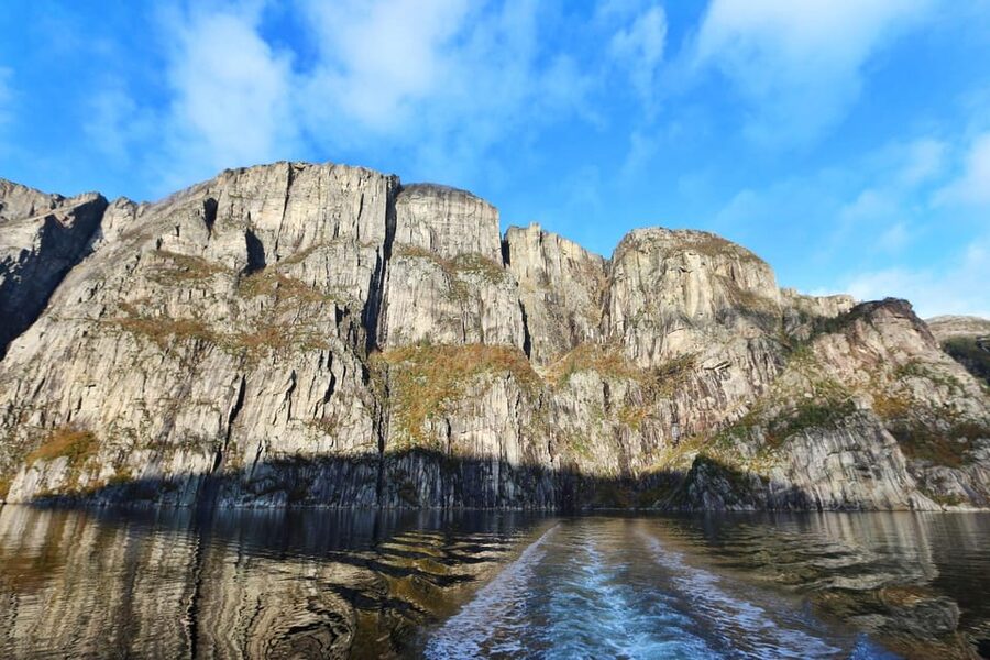 Stavanger: Fjord Cruise to Lysefjord and Pulpit Rock - Preikestolen from the fjord
