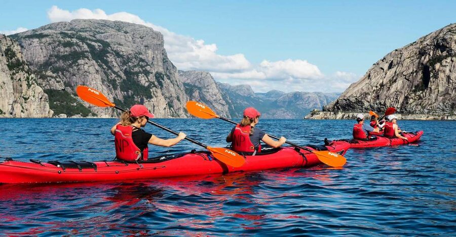 Stavanger: Guided Kayaking in Lysefjord - Getting ready on shore