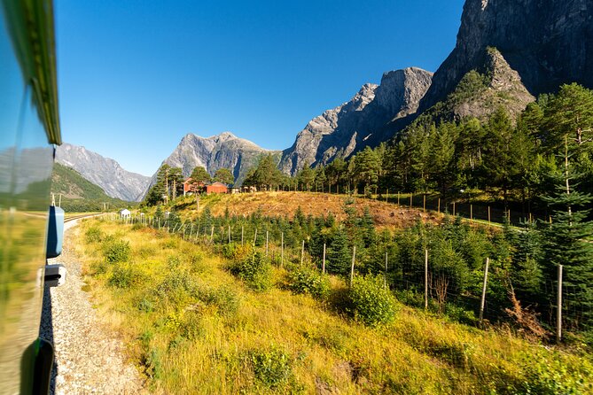 The Golden Train on Rauma Railway in Romsdalen - Starting at Åndalsnes station