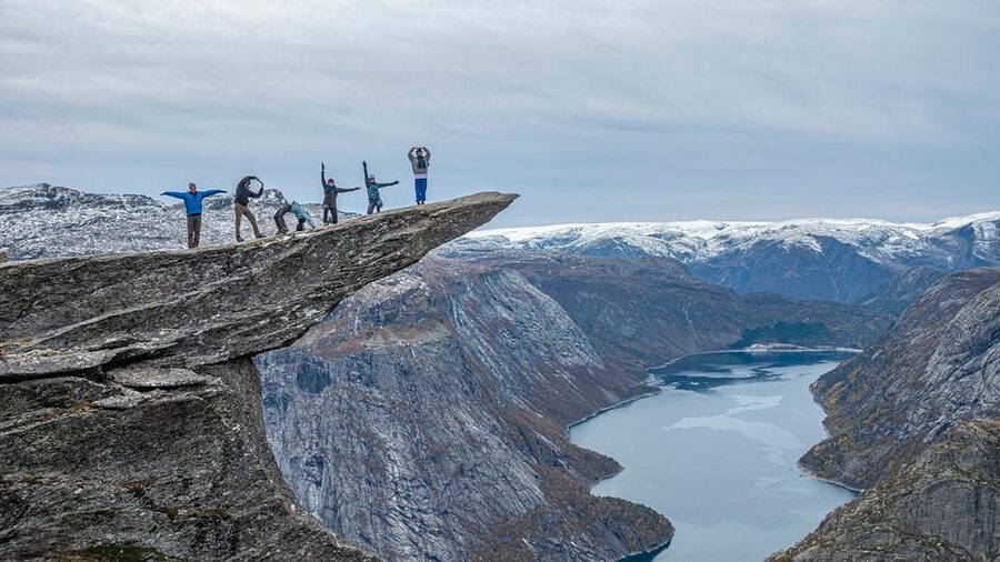 Trolltunga Autumn Hike Go Viking - Ringedalen valley and Folgefonni Glacier views