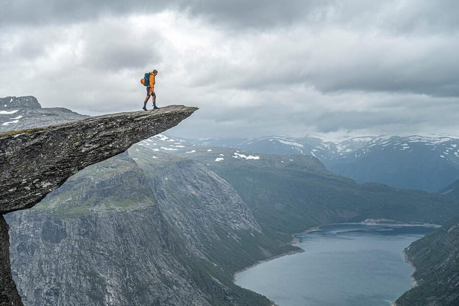 Trolltunga: Trolltunga Summer Hike - The opening climb and the change in terrain