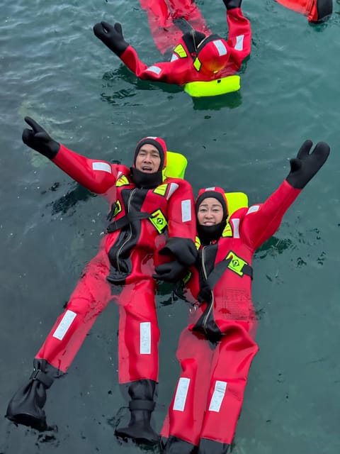 Tromsø: Arctic Fjord Floating in Survival Suit - Forty-five minutes floating in the Arctic water