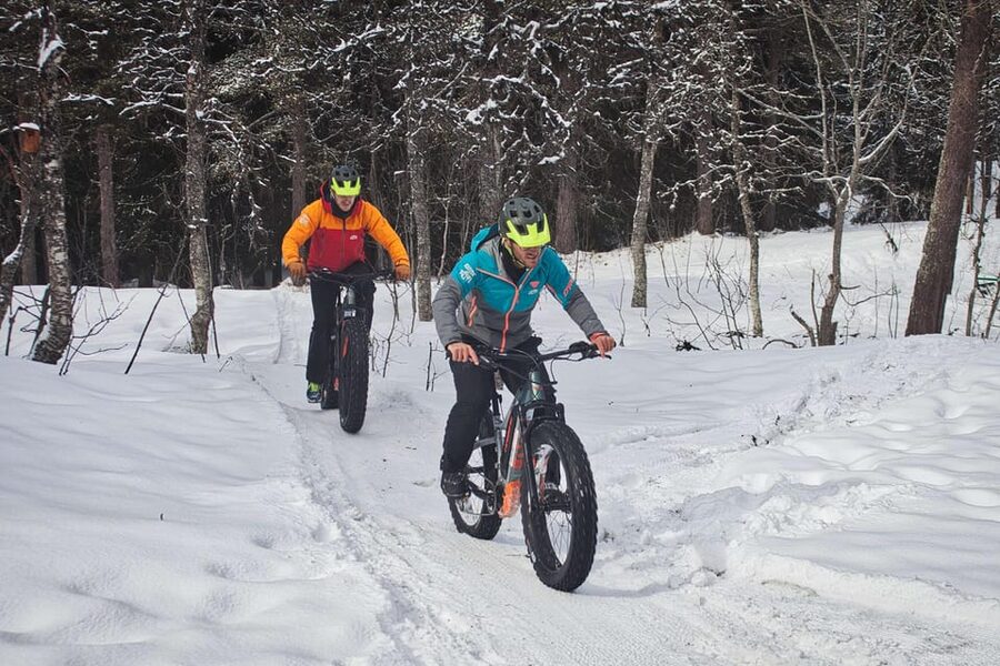 Tromsø: Electric fatbike trip on winter paths - Riding into Tromsømarka