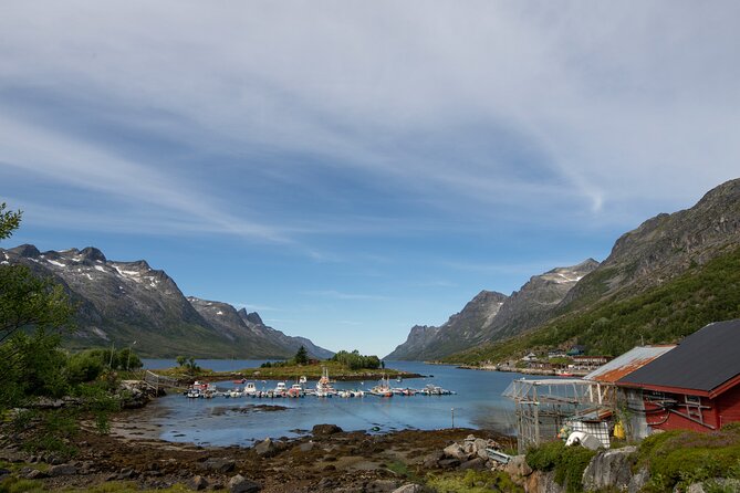 Tromso fjords road trip with fire in grill cabin by the beach. - Håkøya and the story of the Tirpitz