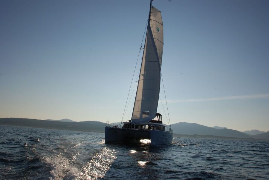 Tromsø: Midnight Sun Cruise in a Luxury Catamaran - A Lagoon 450 with room to change your view