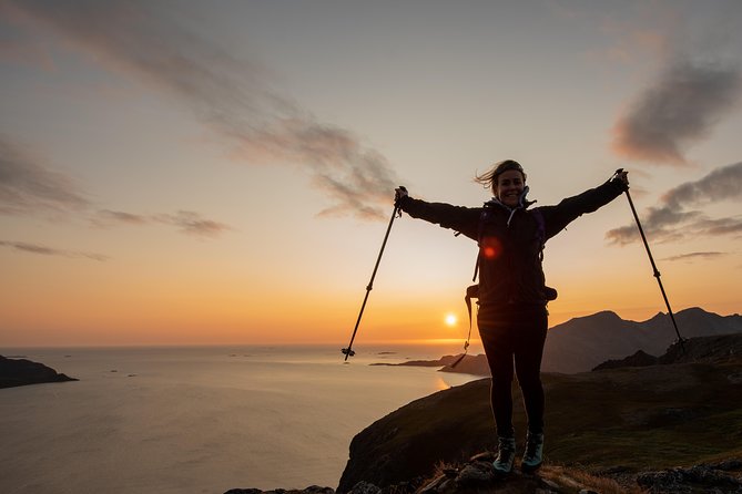 Tromsø: Midnight Sun Hike with Wandering Owl - Kvaløya: the main walk to a small mountain
