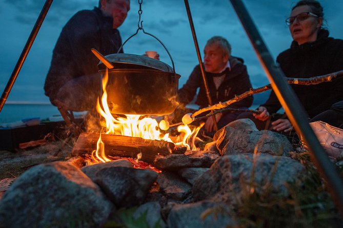 Tromsø: Midnight Sun with Campfire with Wandering Owl - The Guides Make the Evening Work