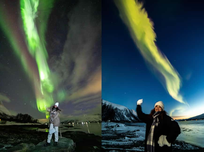 Tromsø: Northern Lights Chase with Free Photos - What happens at the viewing stops