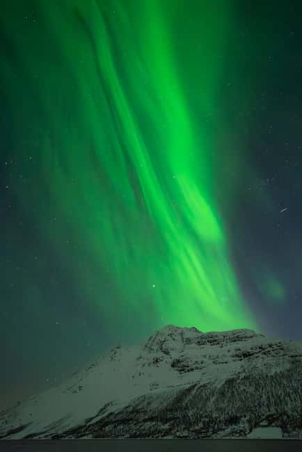 Tromsø: Northern Lights Focus Tour, German/English, minibus, meal - A seven-hour search from Tromsø