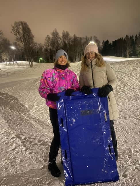 Tromsø: Snow Sledding, Mini Skiing, Lasso and Reindeer Hides - A snow day out without a full ski lesson