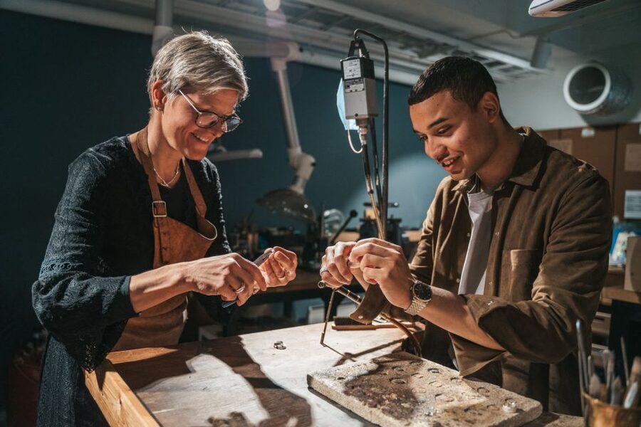 Tromsoe: Make your own silver ring in a goldsmith workshop - Arriving at Wabi Sabi behind Mack brewery